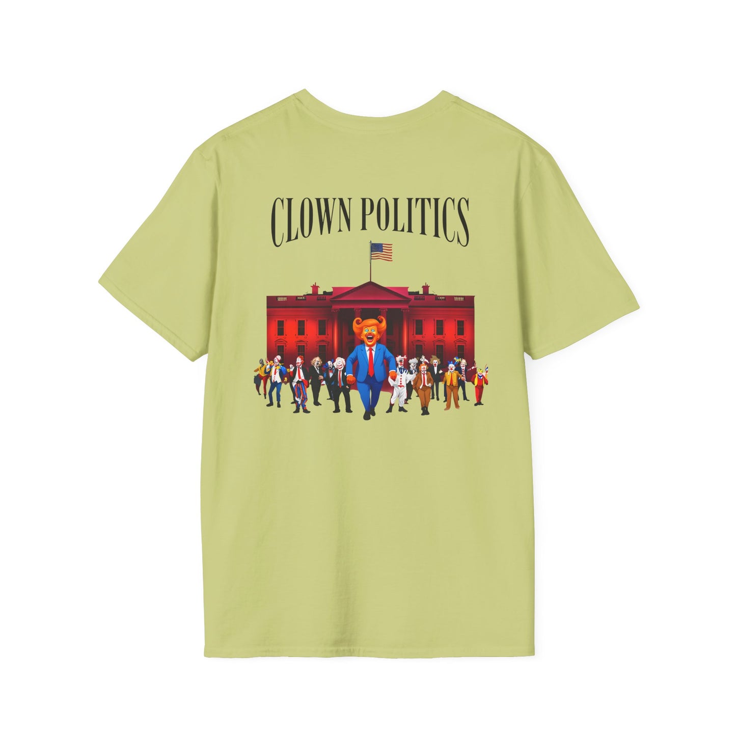 Clown Politics Graphic Tee, Statement Shirt for Activism, Funny Political T-Shirt, Gift for Protesters, Casual, antitrump tee
