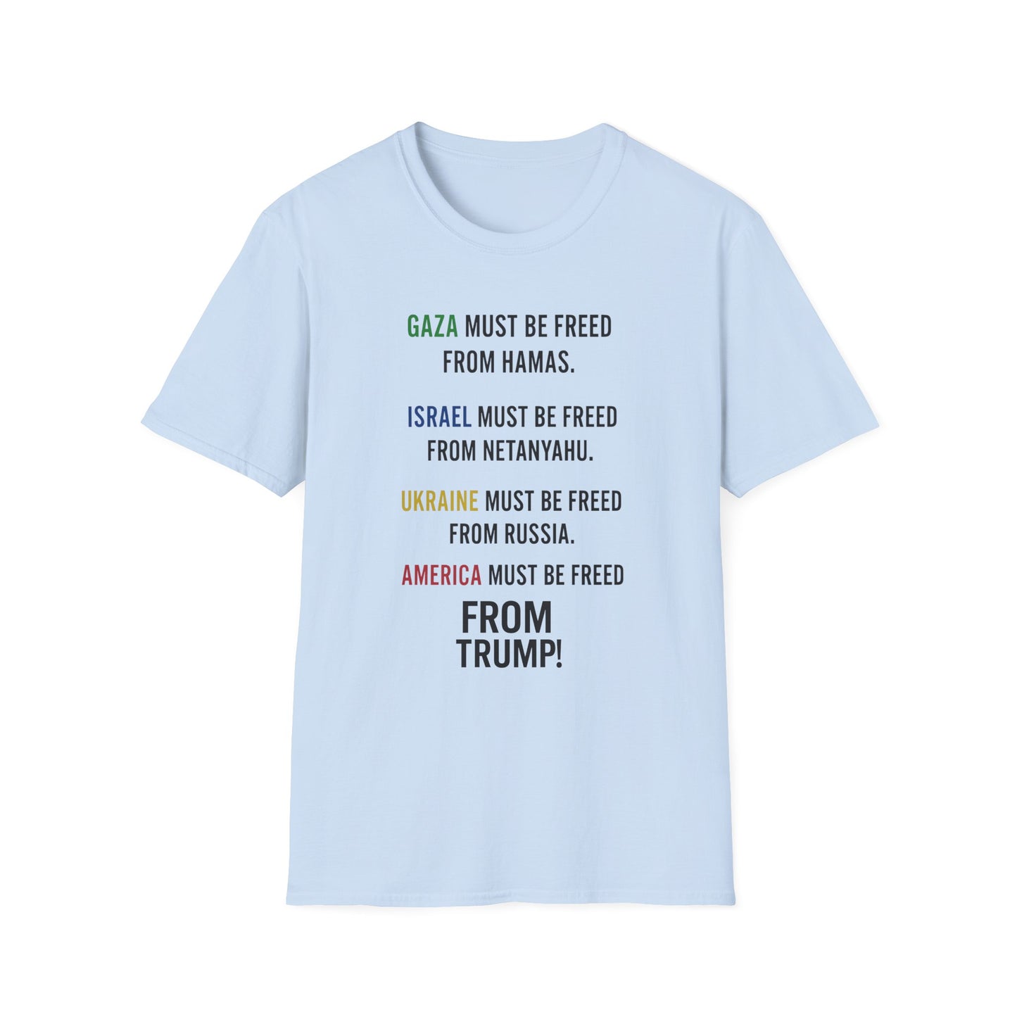 Protest Statement T-Shirt | Graphic Tee for Activists | Unisex Softstyle Shirt | Comfortable Casual Wear | Social Justice Fashion | [...]