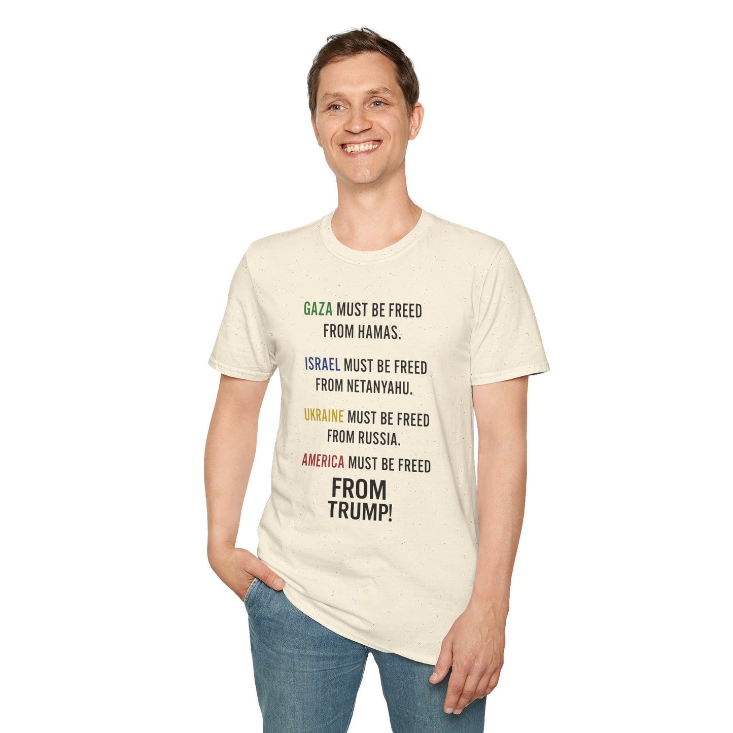 Protest Statement T-Shirt | Graphic Tee for Activists | Unisex Softstyle Shirt | Comfortable Casual Wear | Social Justice Fashion | [...]