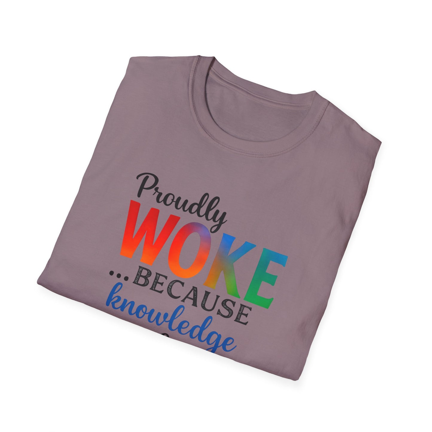 Woke Message Unisex T-Shirt, Softstyle Tee for Activism, Awareness, Unique Gift for Friends, Social Justice Apparel, Comfortable [...]
