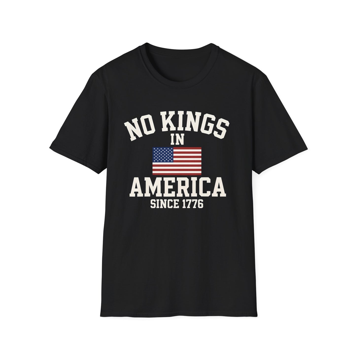 No Kings T-Shirt: No Kings in America Design, Patriotic Tee, Casual Wear, 4th of July Gift, Independence Day Shirt, Political [...]