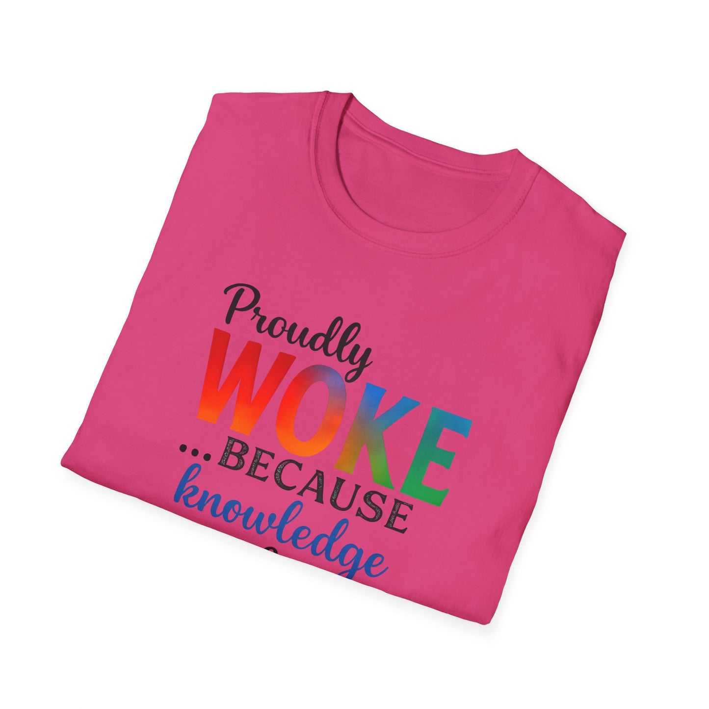 Woke Message Unisex T-Shirt, Softstyle Tee for Activism, Awareness, Unique Gift for Friends, Social Justice Apparel, Comfortable [...]