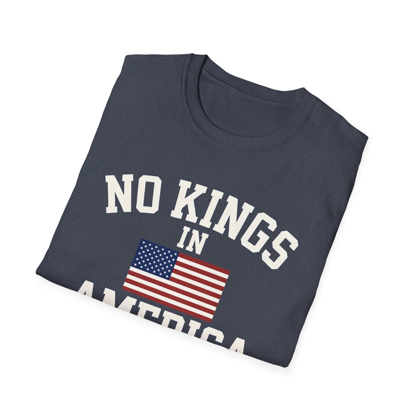 No Kings T-Shirt: No Kings in America Design, Patriotic Tee, Casual Wear, 4th of July Gift, Independence Day Shirt, Political [...]