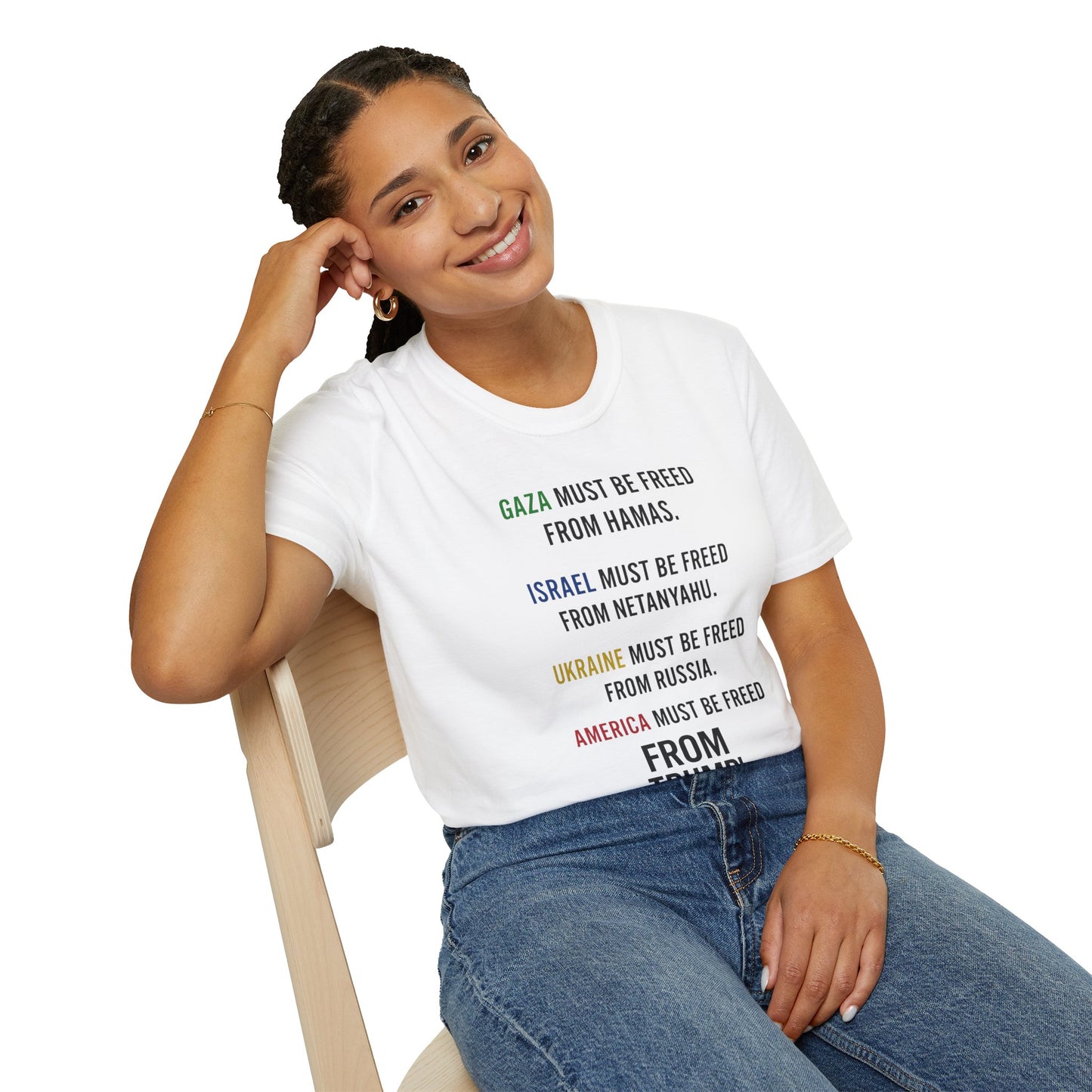 Protest Statement T-Shirt | Graphic Tee for Activists | Unisex Softstyle Shirt | Comfortable Casual Wear | Social Justice Fashion | [...]