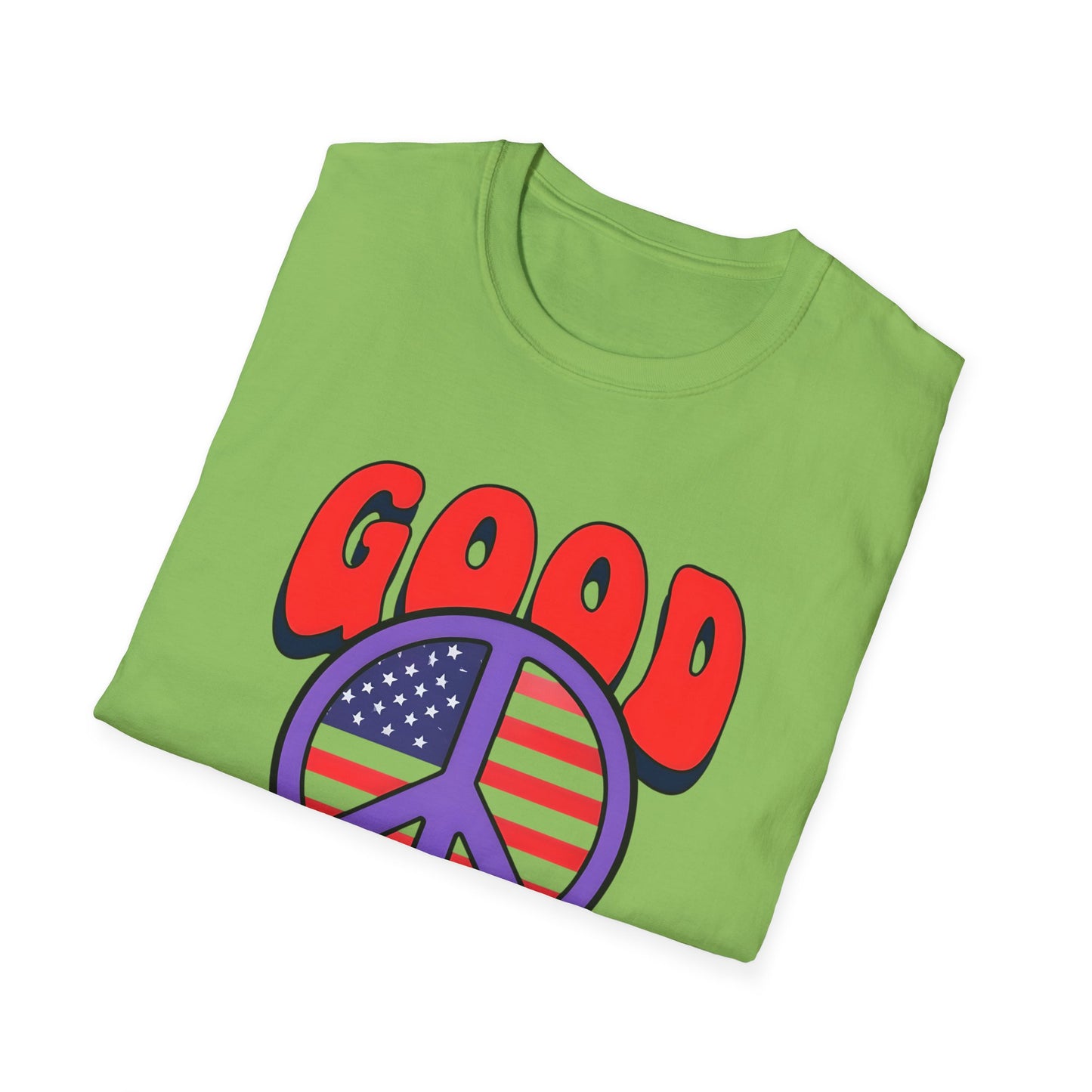 Peace & Good Trouble Unisex T-Shirt, Retro Graphic Tee, Casual Wear, Gift for Activists, July 4th Celebration Shirt
