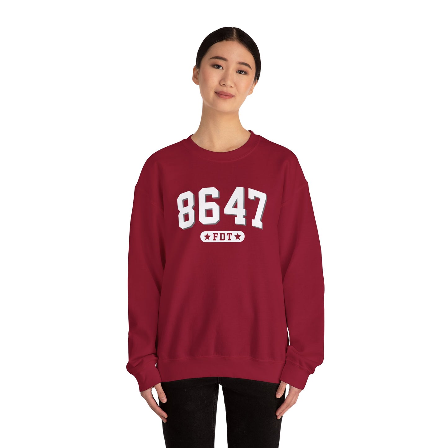 8647 FDT unisex Crewneck Sweatshirt, Stand with FDT Sweatshirt, No Trump Crewneck, Anti-Fascism Sweatshirt, unisex crewneck sweatshirt