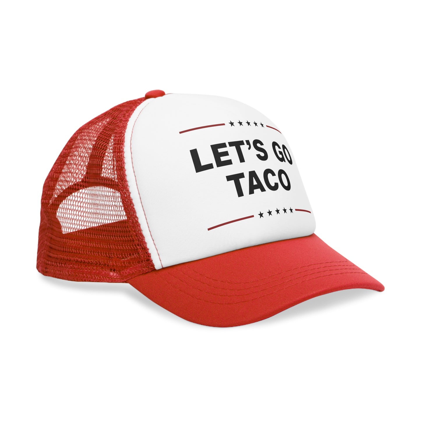 Let's Go Taco Mesh Cap - Impeach the Taco, Nacho President Hat, Humor Gift for Food Lovers, Party Accessory, Cinco de Mayo Party