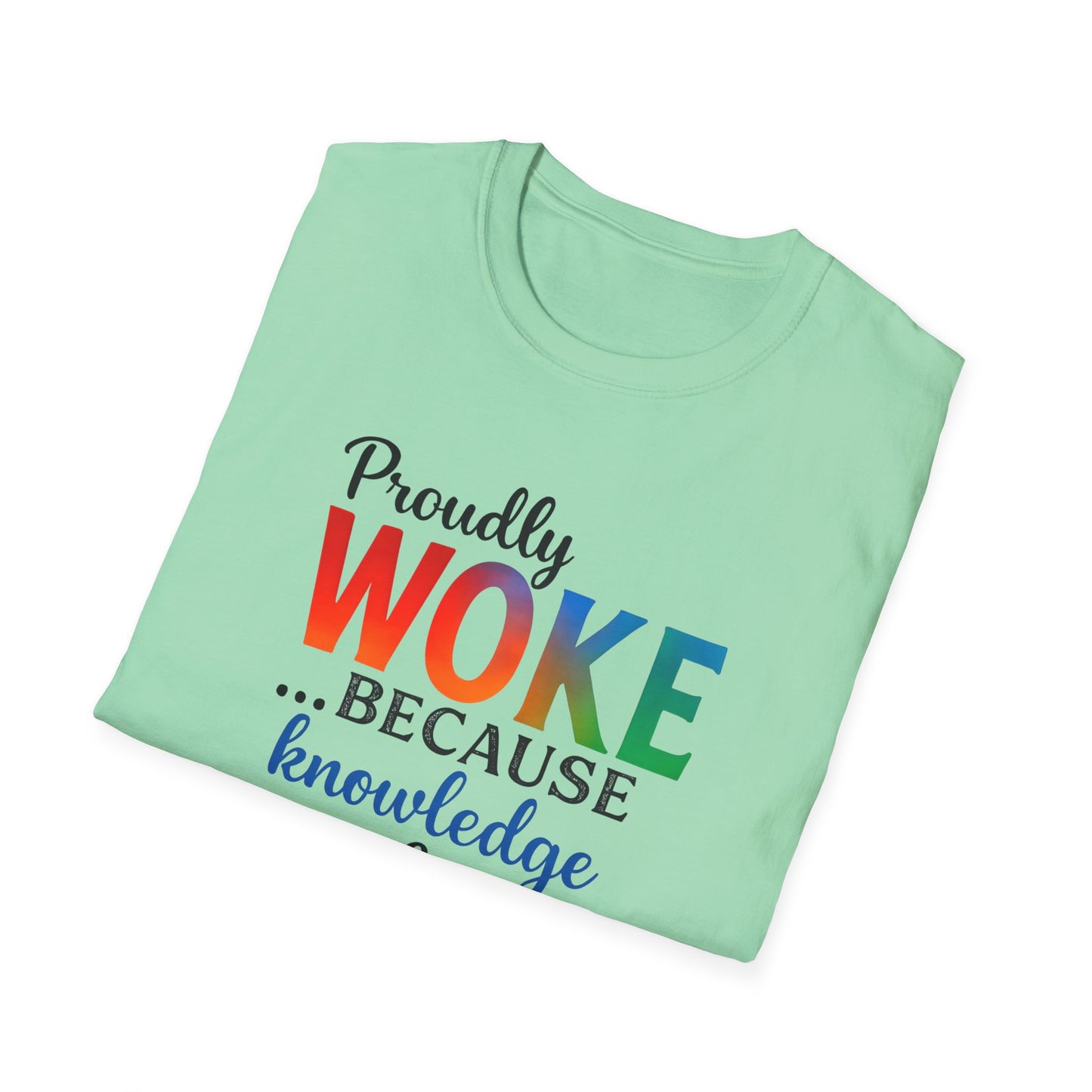 Woke Message Unisex T-Shirt, Softstyle Tee for Activism, Awareness, Unique Gift for Friends, Social Justice Apparel, Comfortable [...]