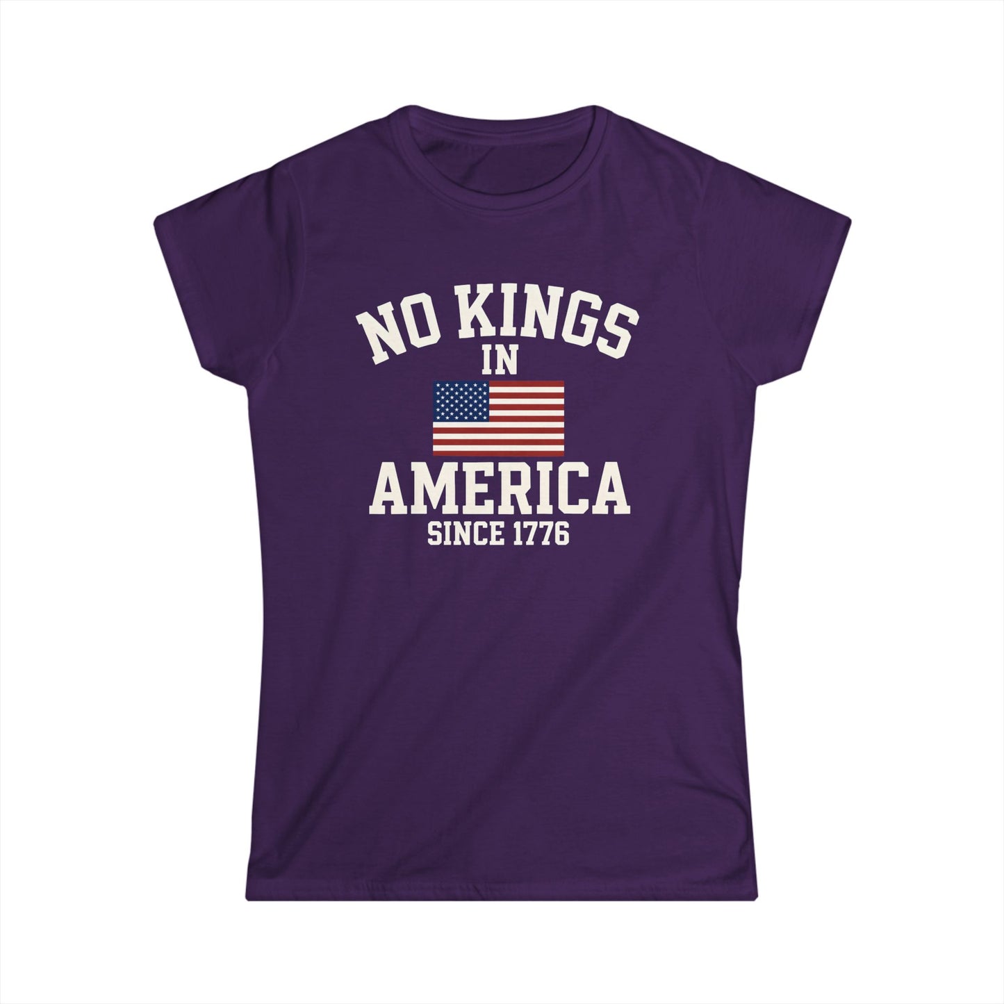 No Kings Ladies fit Tee - No Kings in America since 1776, American Pride Shirt, Independence Day Tee, Gift for History Buffs, [...]