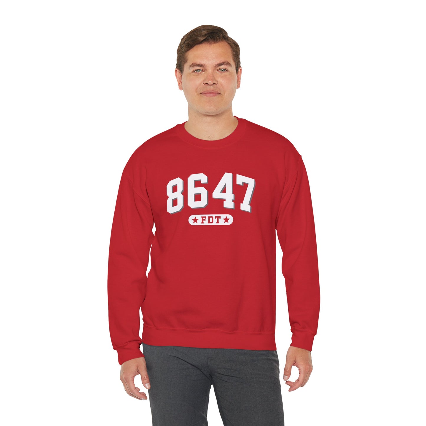 8647 FDT unisex Crewneck Sweatshirt, Stand with FDT Sweatshirt, No Trump Crewneck, Anti-Fascism Sweatshirt, unisex crewneck sweatshirt