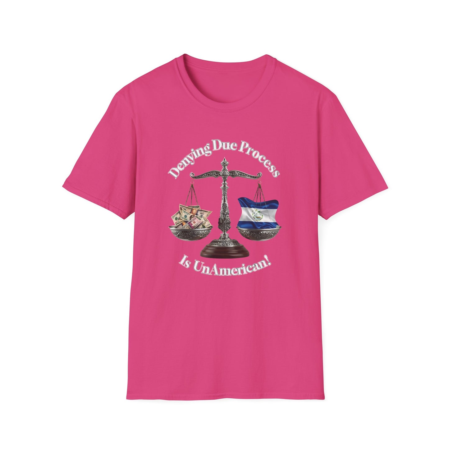 Justice T-Shirt - 'Denying Due Process Is UnAmerican' Graphic Tee, Political Apparel, Gift for Activists, Casual Wear, Statement Shirt