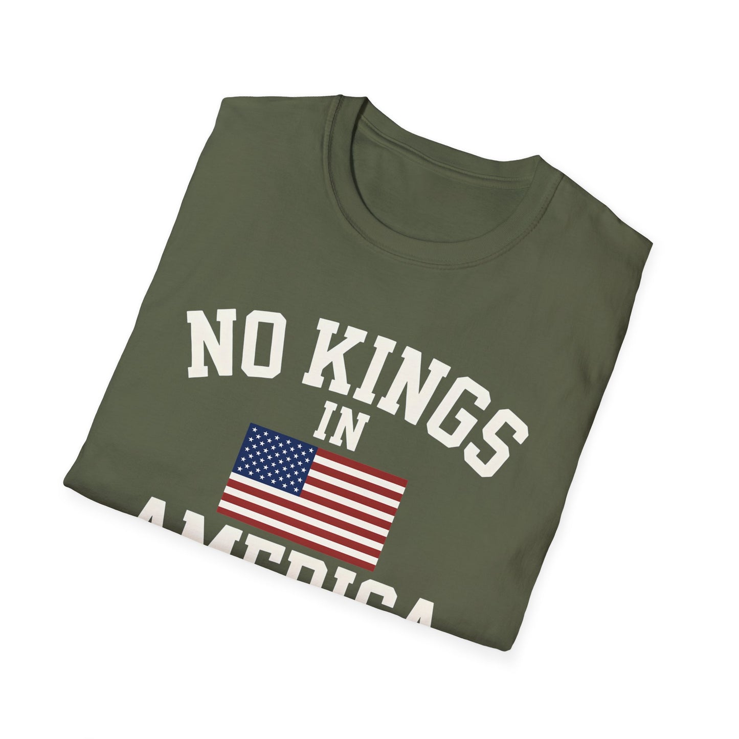 No Kings T-Shirt: No Kings in America Design, Patriotic Tee, Casual Wear, 4th of July Gift, Independence Day Shirt, Political [...]