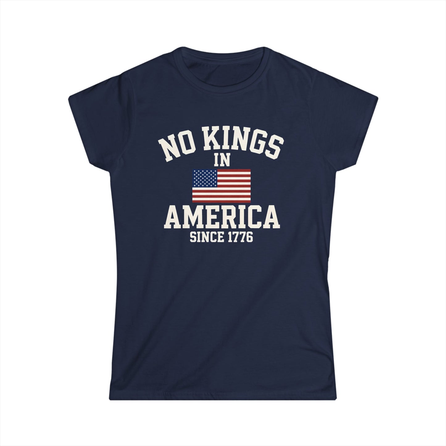 No Kings Ladies fit Tee - No Kings in America since 1776, American Pride Shirt, Independence Day Tee, Gift for History Buffs, [...]