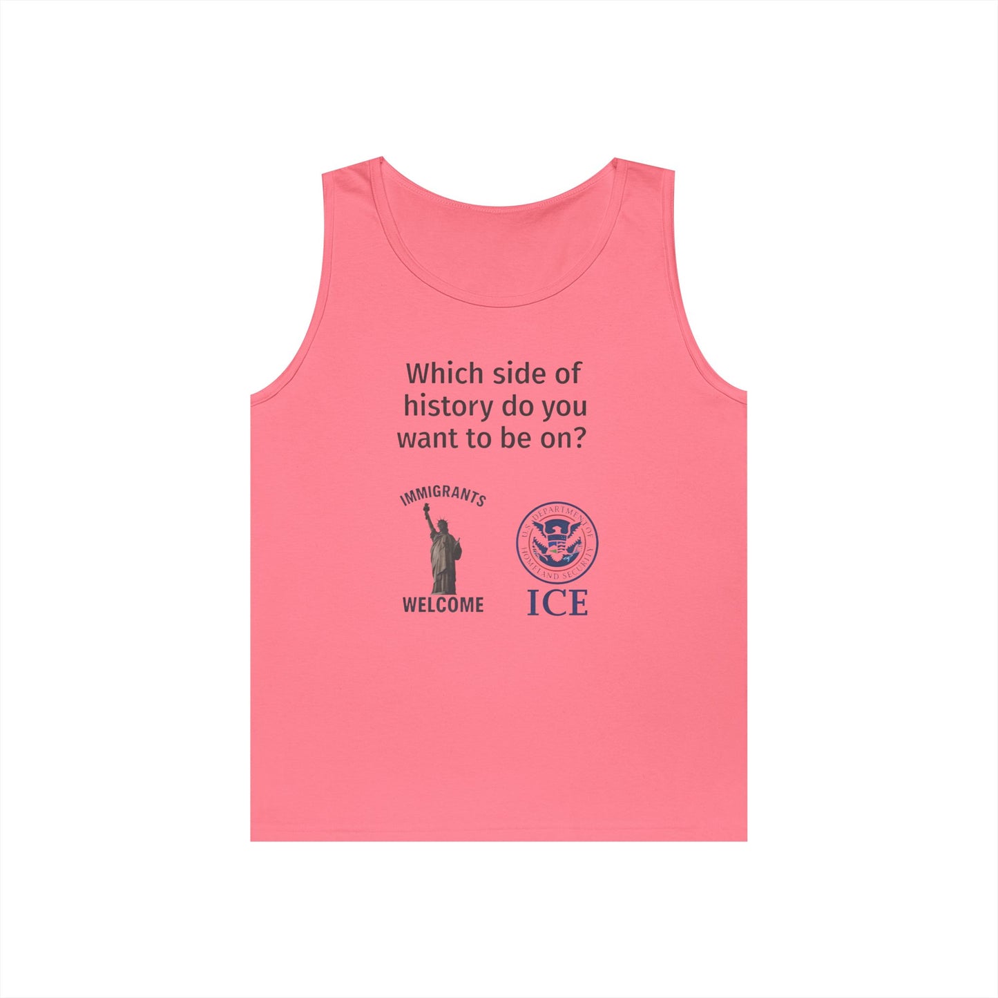 Liberty vs. ICE Tank Top - Welcome Immigrants, Advocacy Apparel, Social Justice Gear, Thought-Provoking Summer Wear, Casual [...]