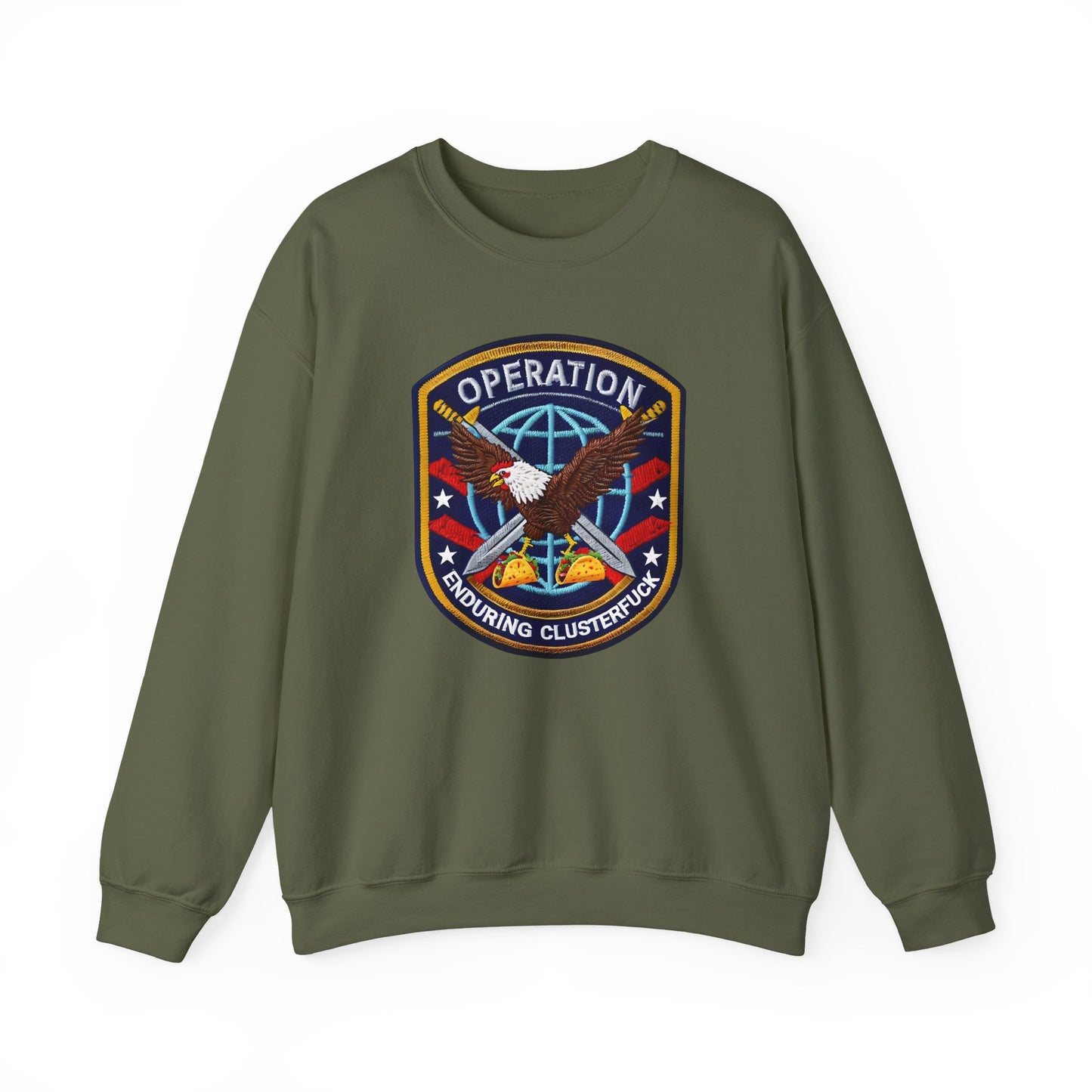 Operation Enduring Clusterfuck crewneck Sweatshirt, Political Statement Sweatshirt, Anti Fascism Sweatshirt, Support Ukraine Crew Neck