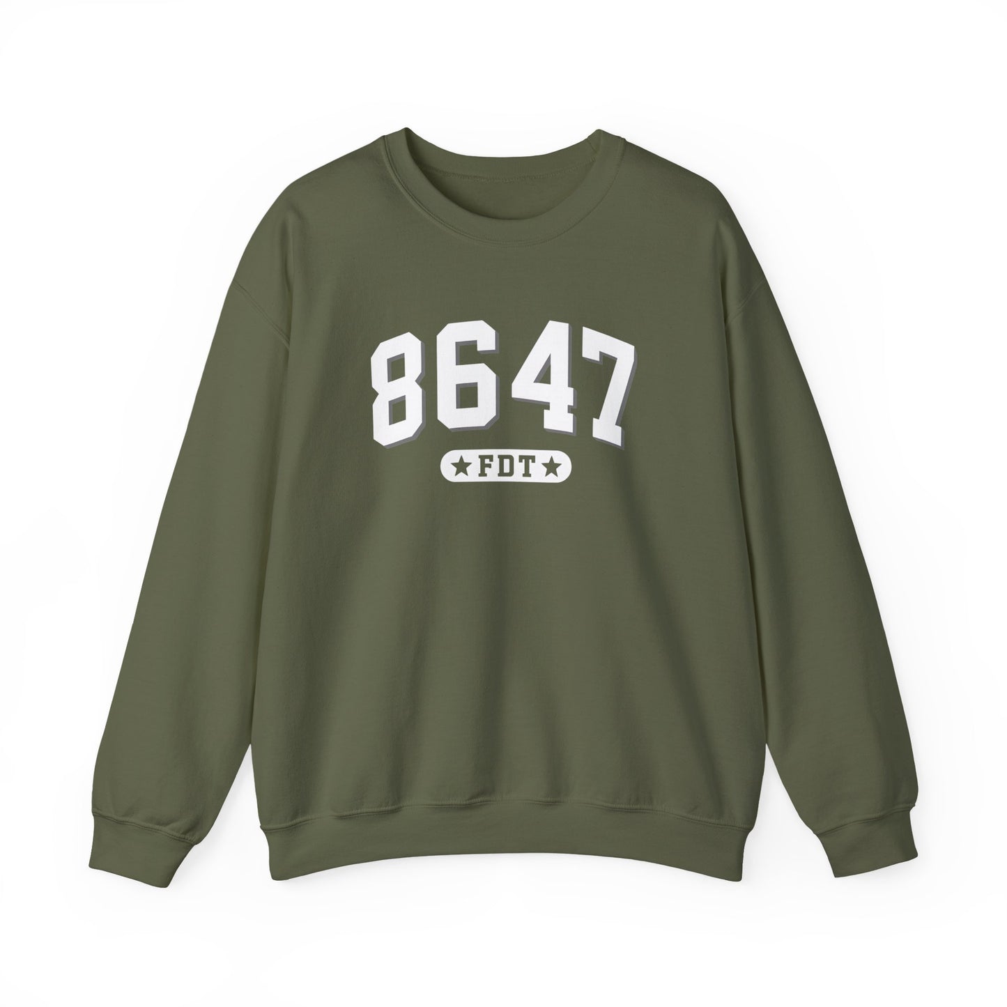 8647 FDT unisex Crewneck Sweatshirt, Stand with FDT Sweatshirt, No Trump Crewneck, Anti-Fascism Sweatshirt, unisex crewneck sweatshirt