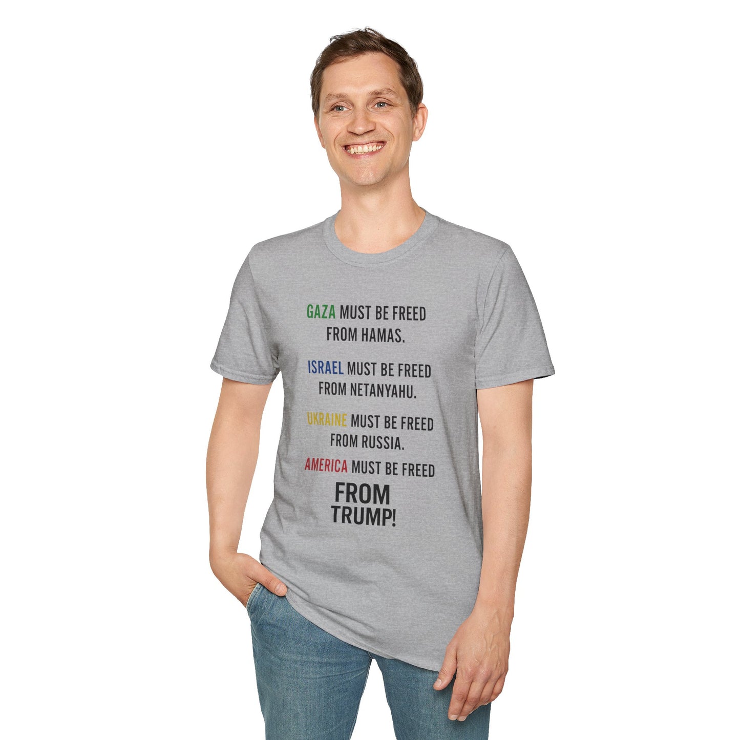 Protest Statement T-Shirt | Graphic Tee for Activists | Unisex Softstyle Shirt | Comfortable Casual Wear | Social Justice Fashion | [...]