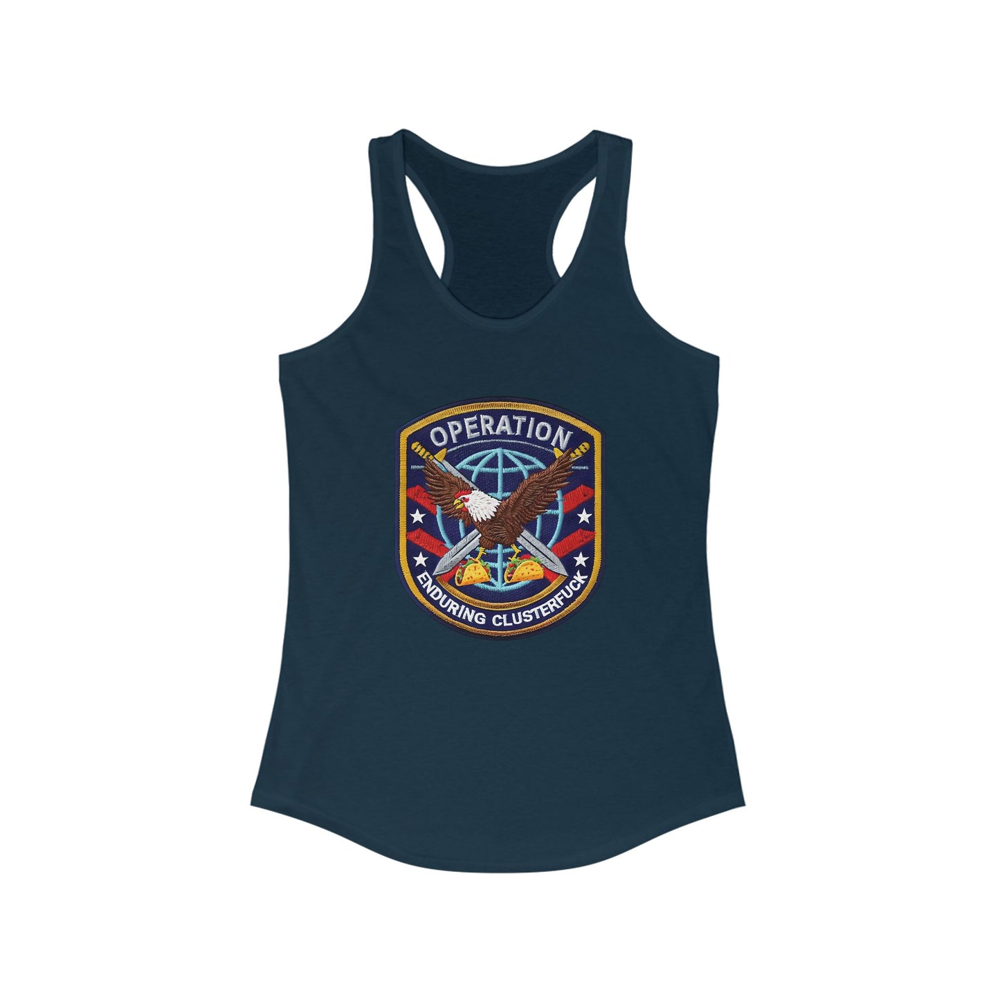 Operation Clusterfuck Women's Racerback Tank Top -  4th of July, Memorial Day, Veteran's Gift, Casual Summer Wear, [...]