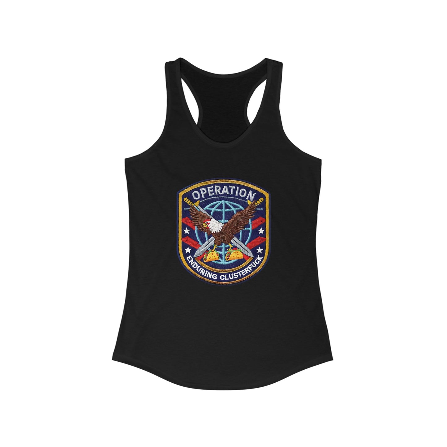 Operation Clusterfuck Women's Racerback Tank Top -  4th of July, Memorial Day, Veteran's Gift, Casual Summer Wear, [...]