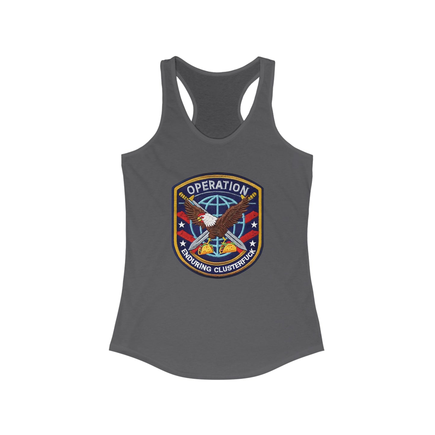 Operation Clusterfuck Women's Racerback Tank Top -  4th of July, Memorial Day, Veteran's Gift, Casual Summer Wear, [...]