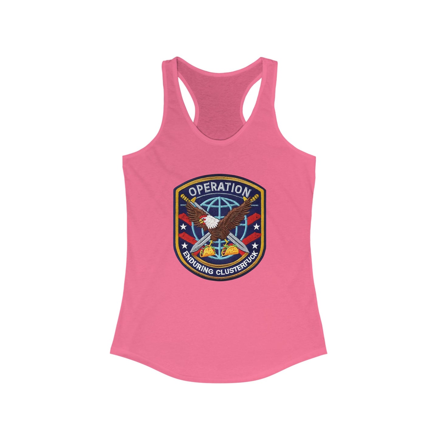 Operation Clusterfuck Women's Racerback Tank Top -  4th of July, Memorial Day, Veteran's Gift, Casual Summer Wear, [...]