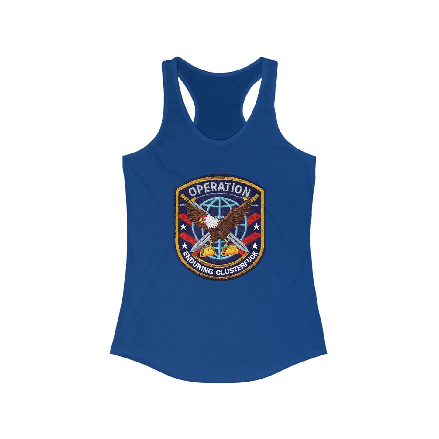 Operation Clusterfuck Women's Racerback Tank Top -  4th of July, Memorial Day, Veteran's Gift, Casual Summer Wear, [...]