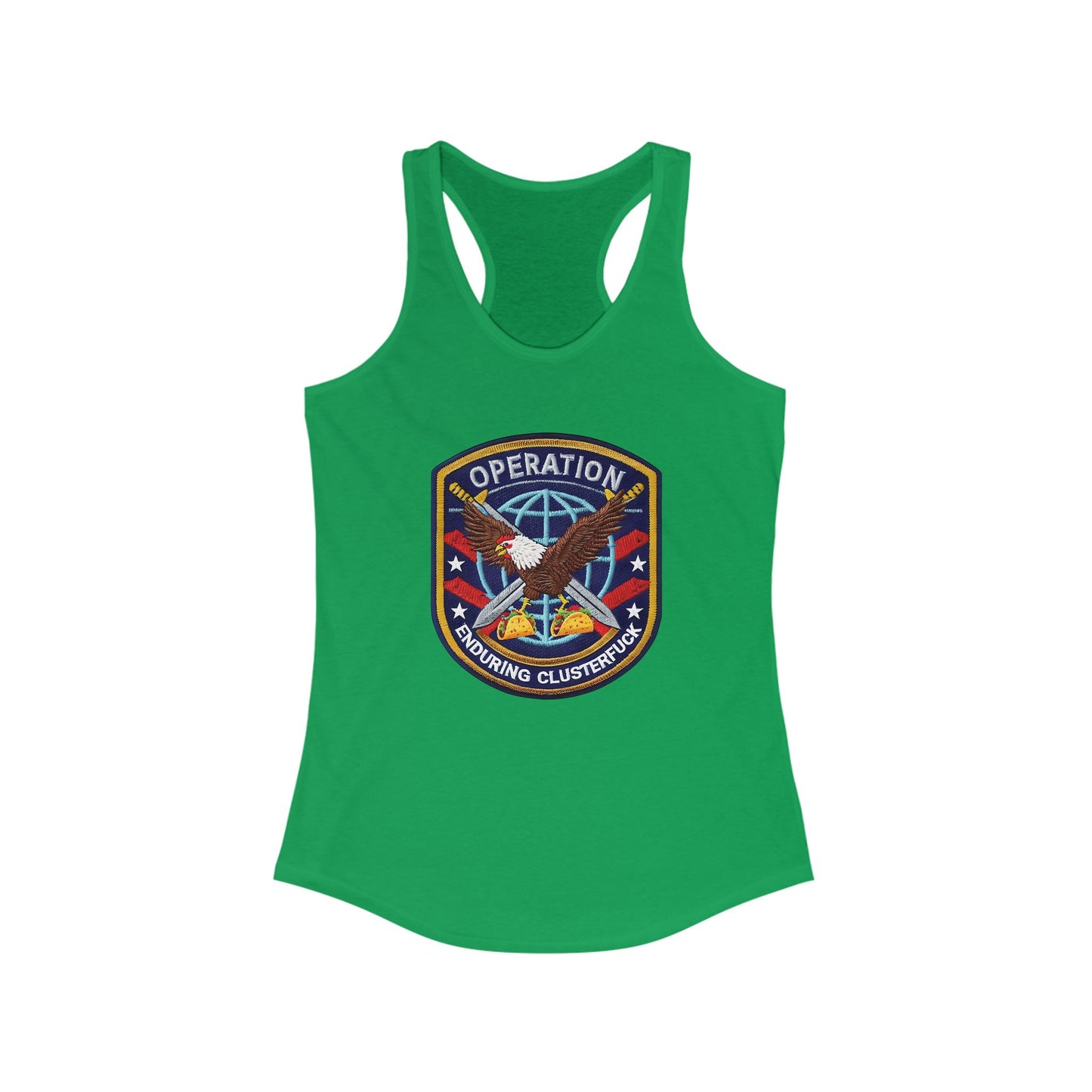 Operation Clusterfuck Women's Racerback Tank Top -  4th of July, Memorial Day, Veteran's Gift, Casual Summer Wear, [...]