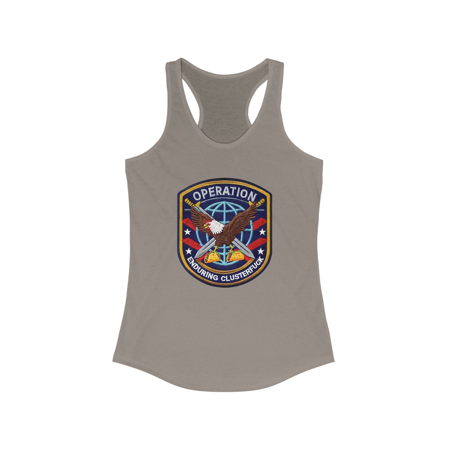 Operation Clusterfuck Women's Racerback Tank Top -  4th of July, Memorial Day, Veteran's Gift, Casual Summer Wear, [...]