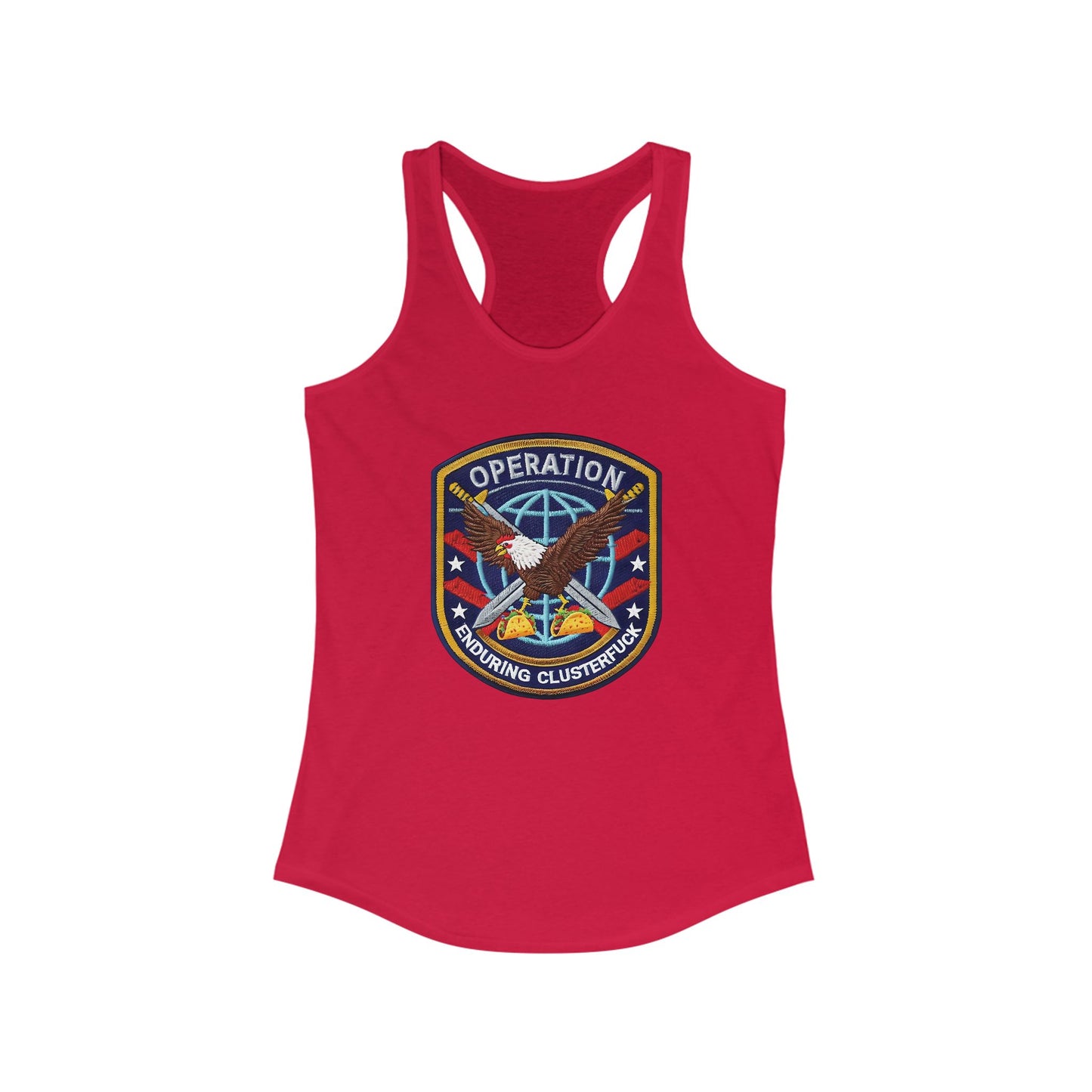 Operation Clusterfuck Women's Racerback Tank Top -  4th of July, Memorial Day, Veteran's Gift, Casual Summer Wear, [...]