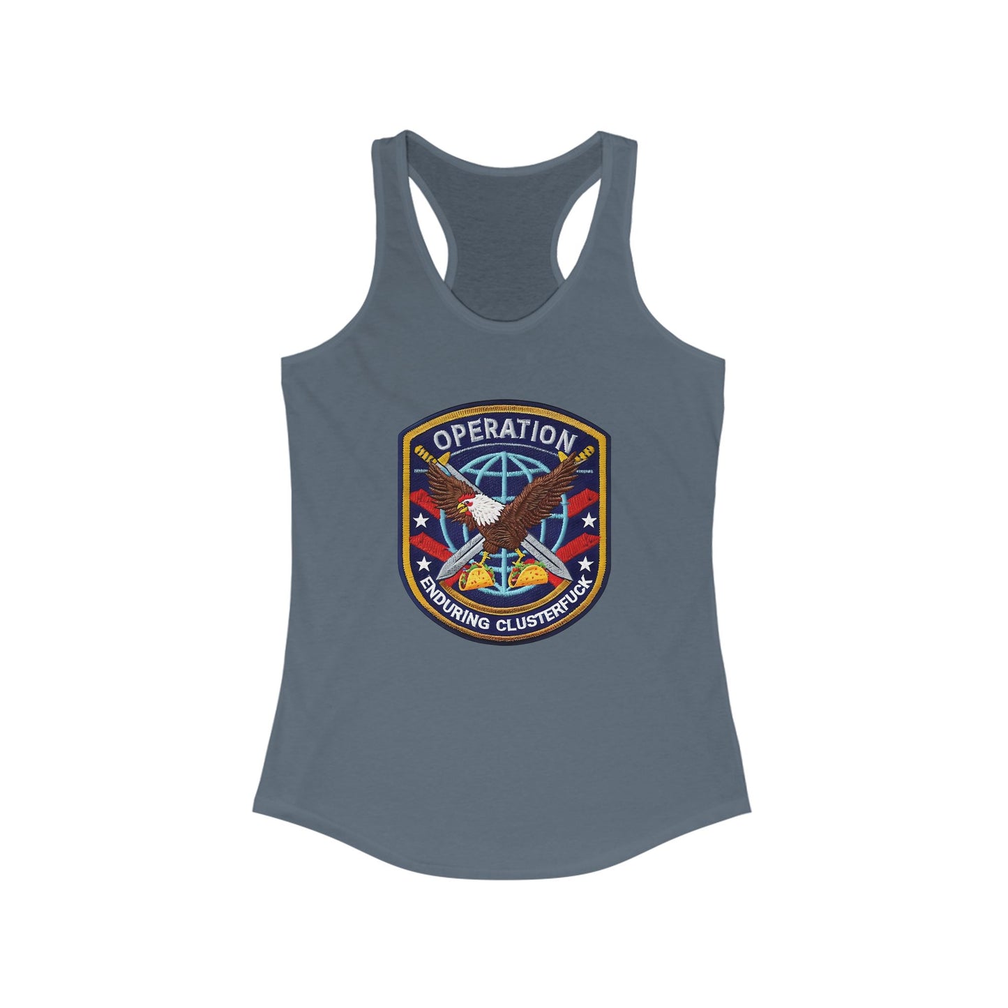 Operation Clusterfuck Women's Racerback Tank Top -  4th of July, Memorial Day, Veteran's Gift, Casual Summer Wear, [...]