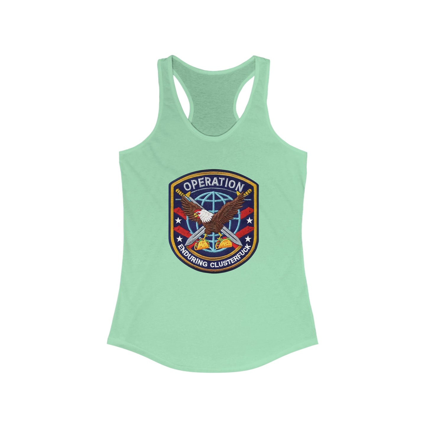 Operation Clusterfuck Women's Racerback Tank Top -  4th of July, Memorial Day, Veteran's Gift, Casual Summer Wear, [...]