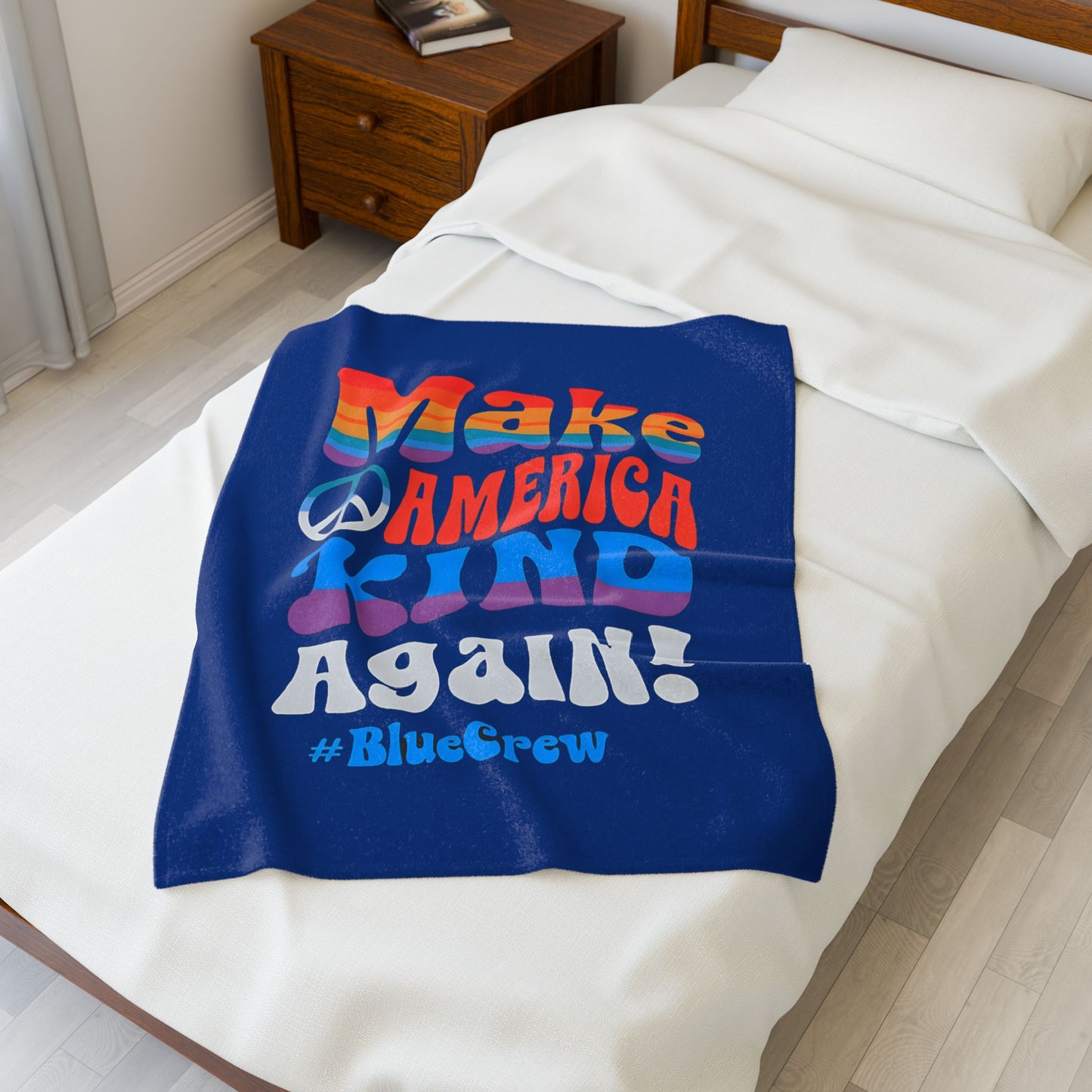 Make America Kind Again Plush Blanket - Cozy Gift for Kindness Advocates, Living Room Decor, Comfy Throw, Soft Blanket for All Ages, [...]