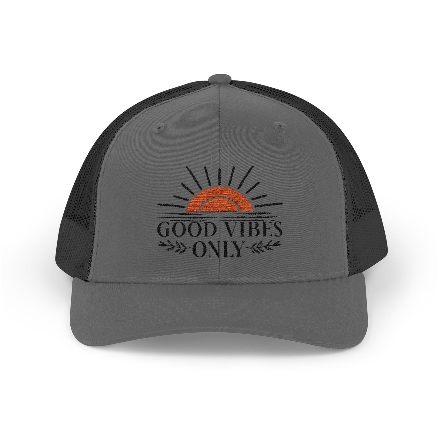 Good Vibes Only Trucker Cap, Summer and Spring headware, cool trendy trucker hat, gifts for him/her, summertime fun hat