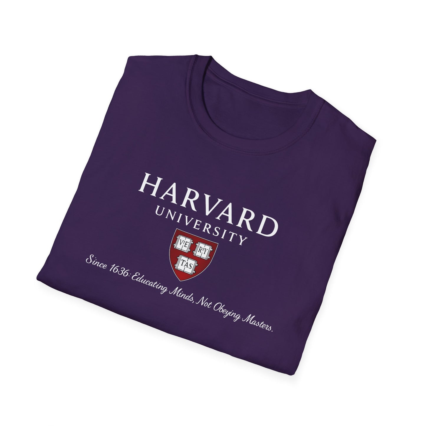 Harvard University - Since 1636: unisex t-shirt, antigovernment shirt, no masters tee, hands off universities t-shirt, law shirt