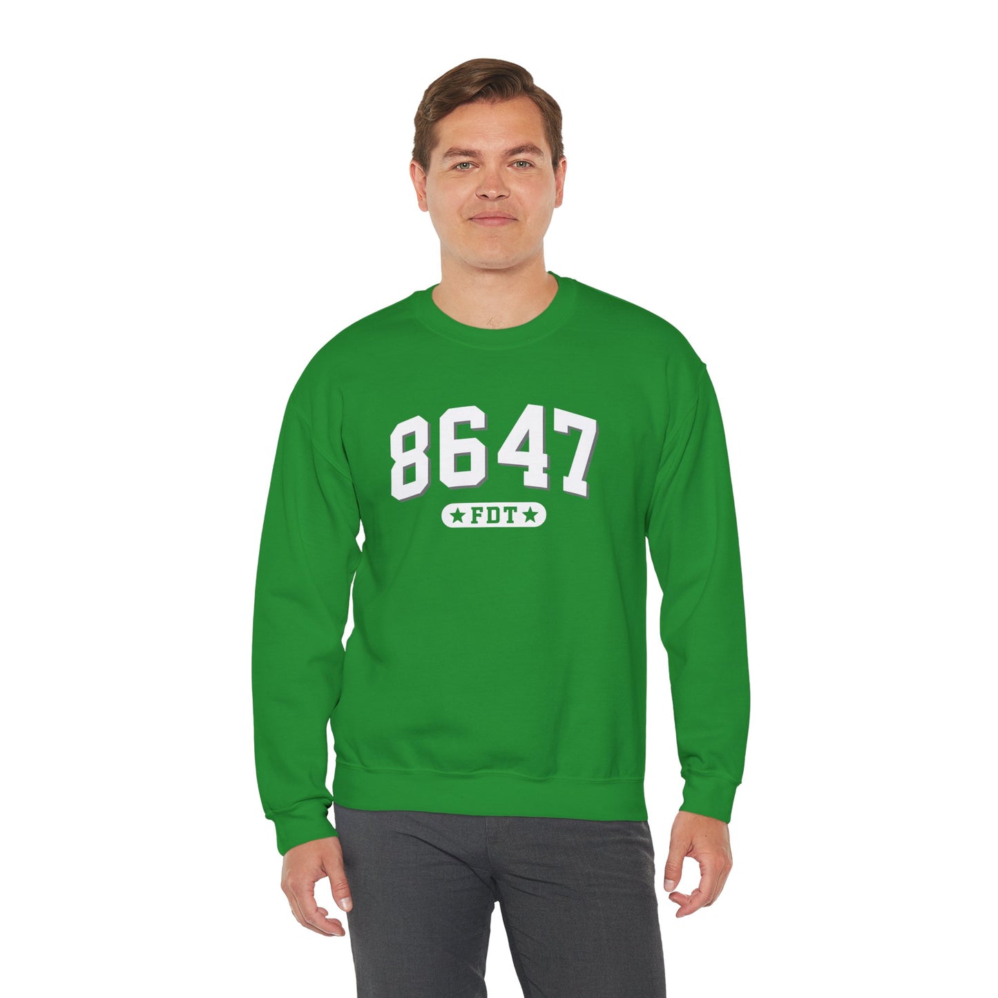 8647 FDT unisex Crewneck Sweatshirt, Stand with FDT Sweatshirt, No Trump Crewneck, Anti-Fascism Sweatshirt, unisex crewneck sweatshirt