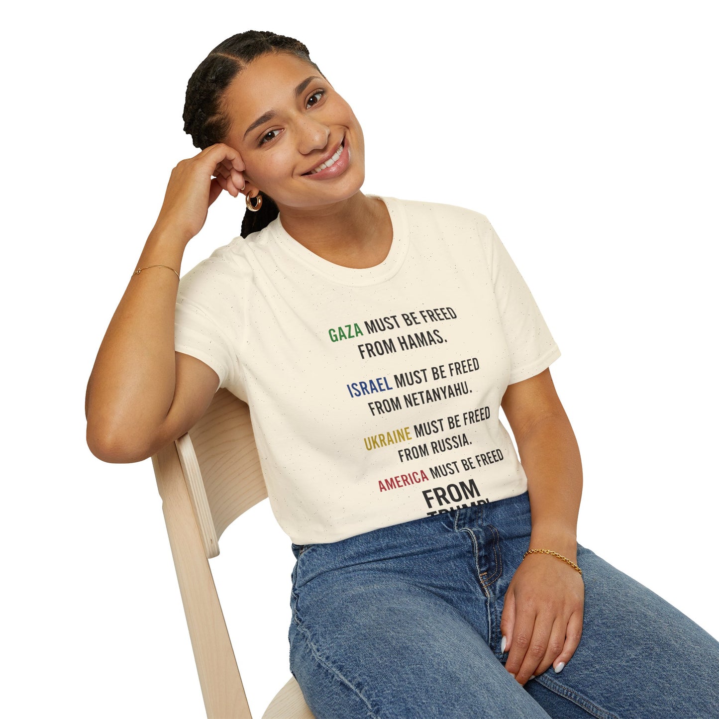 Protest Statement T-Shirt | Graphic Tee for Activists | Unisex Softstyle Shirt | Comfortable Casual Wear | Social Justice Fashion | [...]