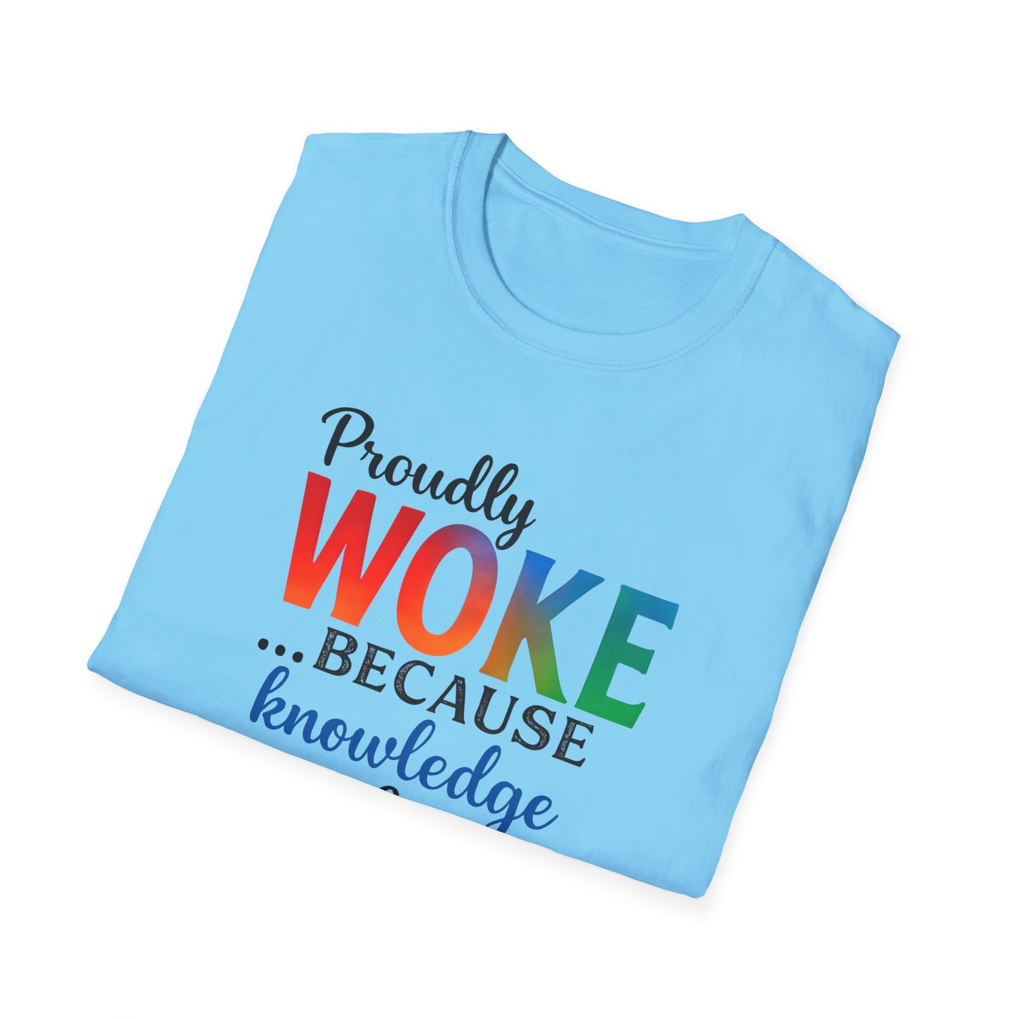 Woke Message Unisex T-Shirt, Softstyle Tee for Activism, Awareness, Unique Gift for Friends, Social Justice Apparel, Comfortable [...]