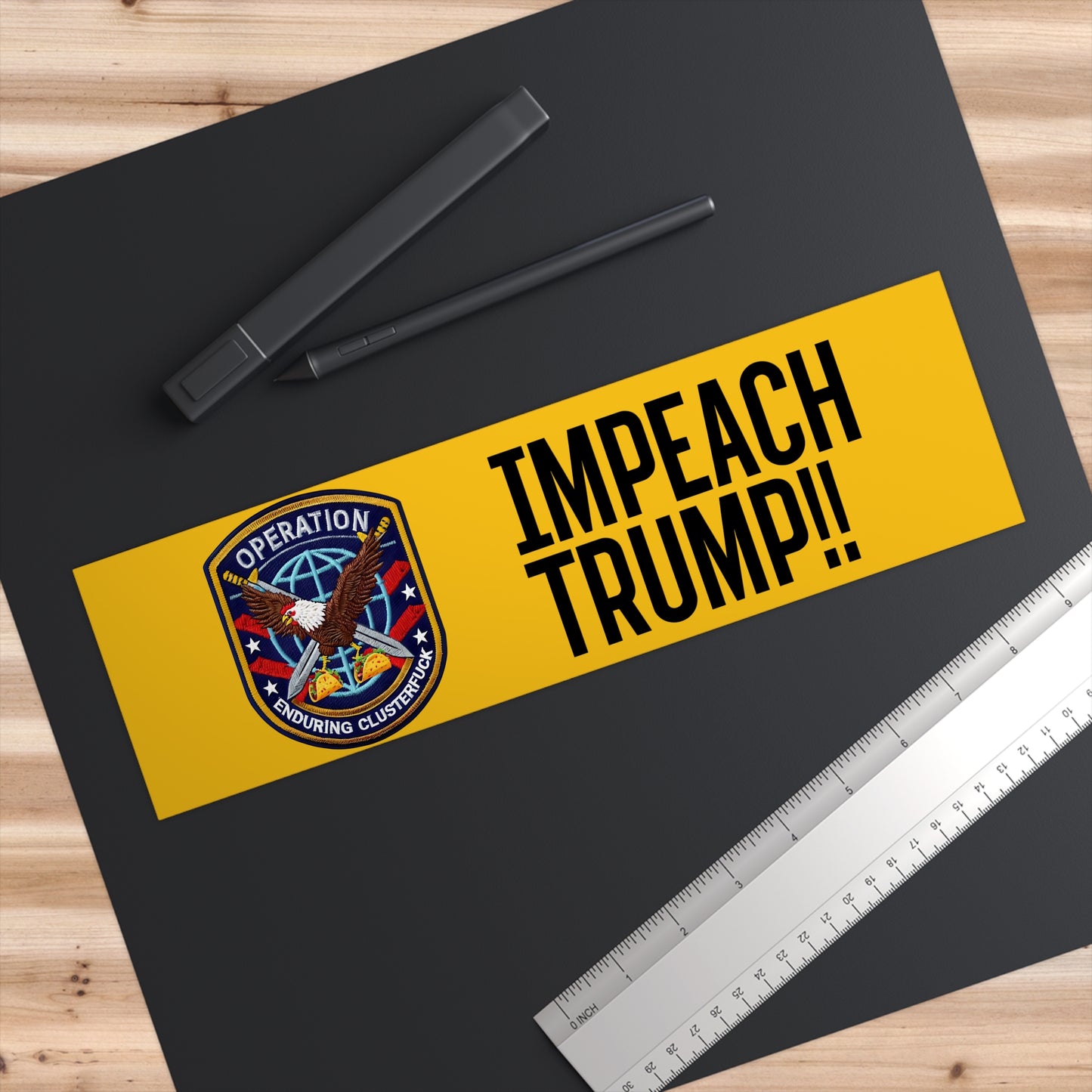 Impeach Trump Bumper Stickers | Political Expression, Car Decor, Rally Support, Activism Emblems, Gift for Advocates