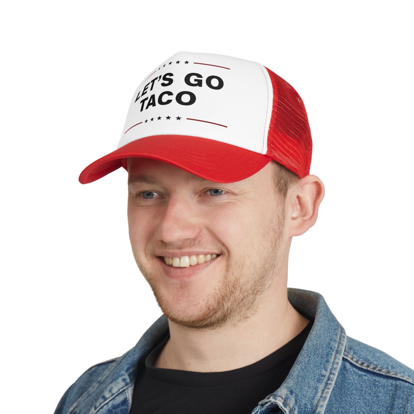 Let's Go Taco Mesh Cap - Impeach the Taco, Nacho President Hat, Humor Gift for Food Lovers, Party Accessory, Cinco de Mayo Party