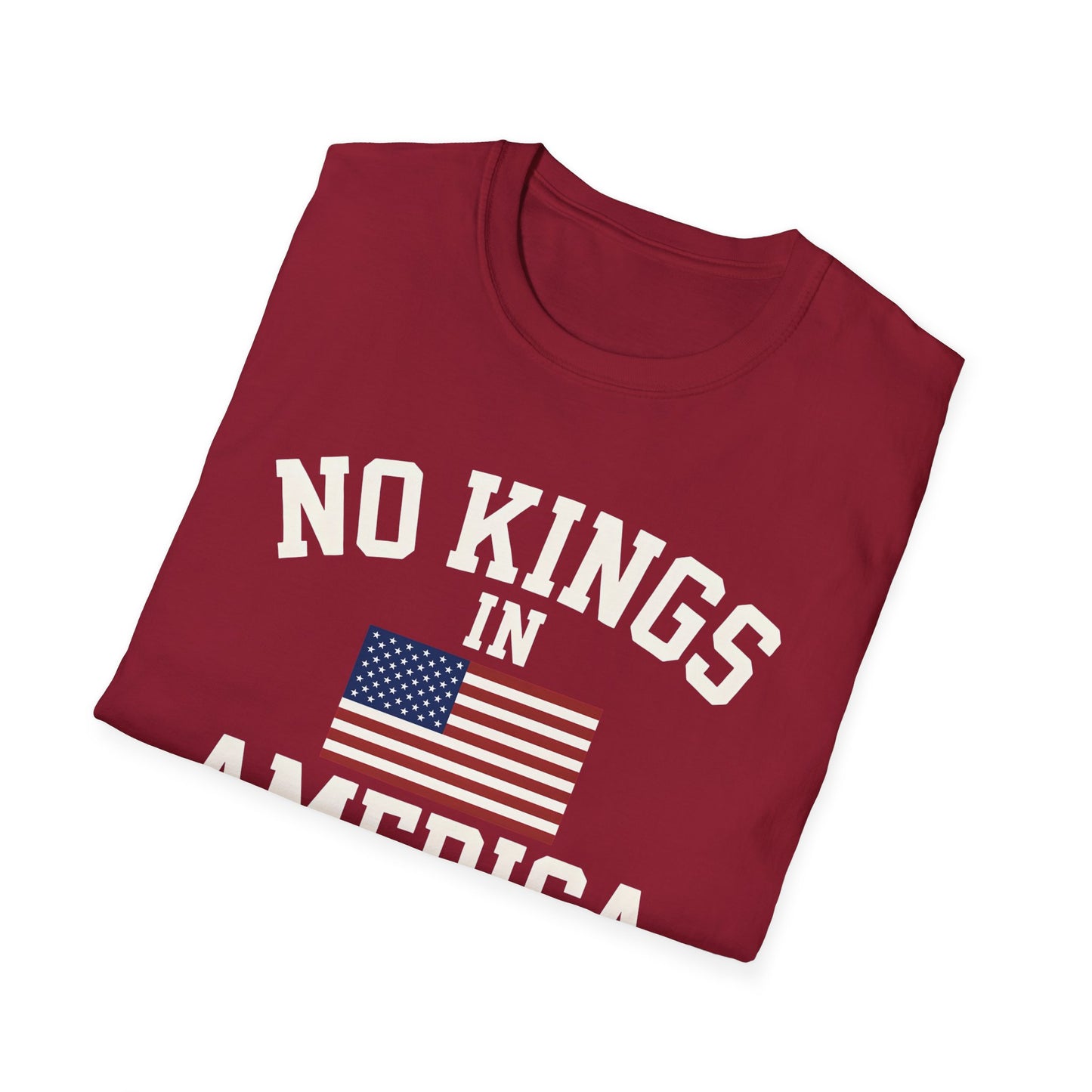 No Kings T-Shirt: No Kings in America Design, Patriotic Tee, Casual Wear, 4th of July Gift, Independence Day Shirt, Political [...]