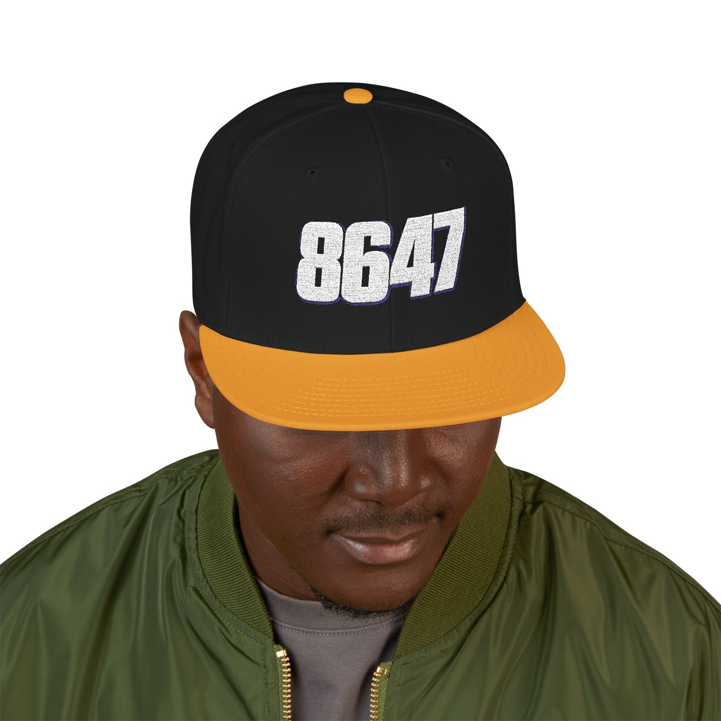 Embroidered 8647 Snapback Cap | Stylish Streetwear Hat | Perfect Gift for Him, Customizable Vintage Hat, Casual Fashion