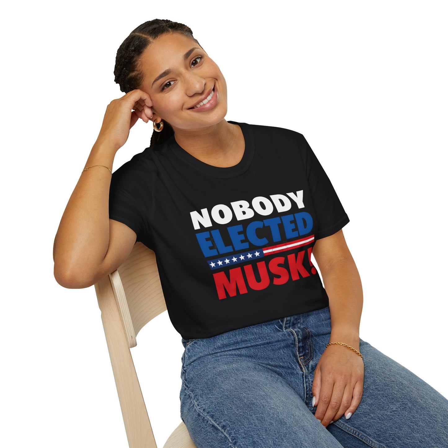 Nobody Elected Musk T-Shirt, Political Protest Shirt, Unisex Activist Tee, Social Justice Shirt, Anti-MAGA Tee, Anti Fascist tee
