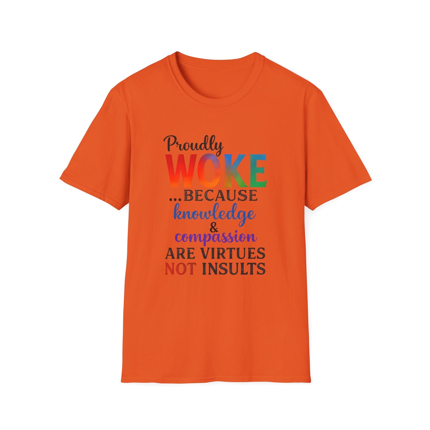 Woke Message Unisex T-Shirt, Softstyle Tee for Activism, Awareness, Unique Gift for Friends, Social Justice Apparel, Comfortable [...]