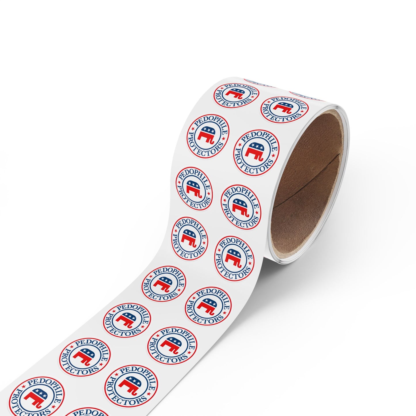 Political Round Sticker Labels, GOP Elephant Stickers, Custom Labels for Events, Party Favors, Fundraising, Campaign Supplies