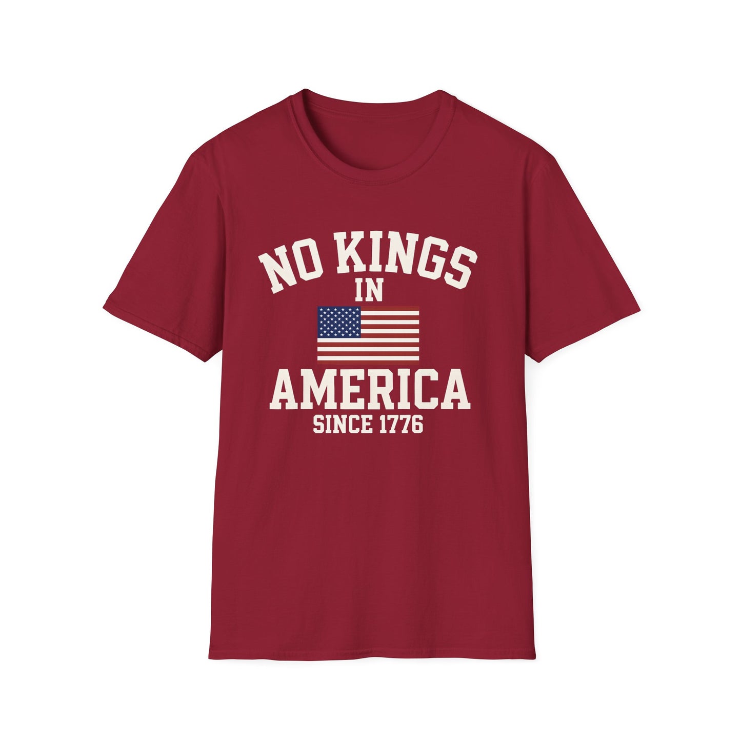 No Kings T-Shirt: No Kings in America Design, Patriotic Tee, Casual Wear, 4th of July Gift, Independence Day Shirt, Political [...]