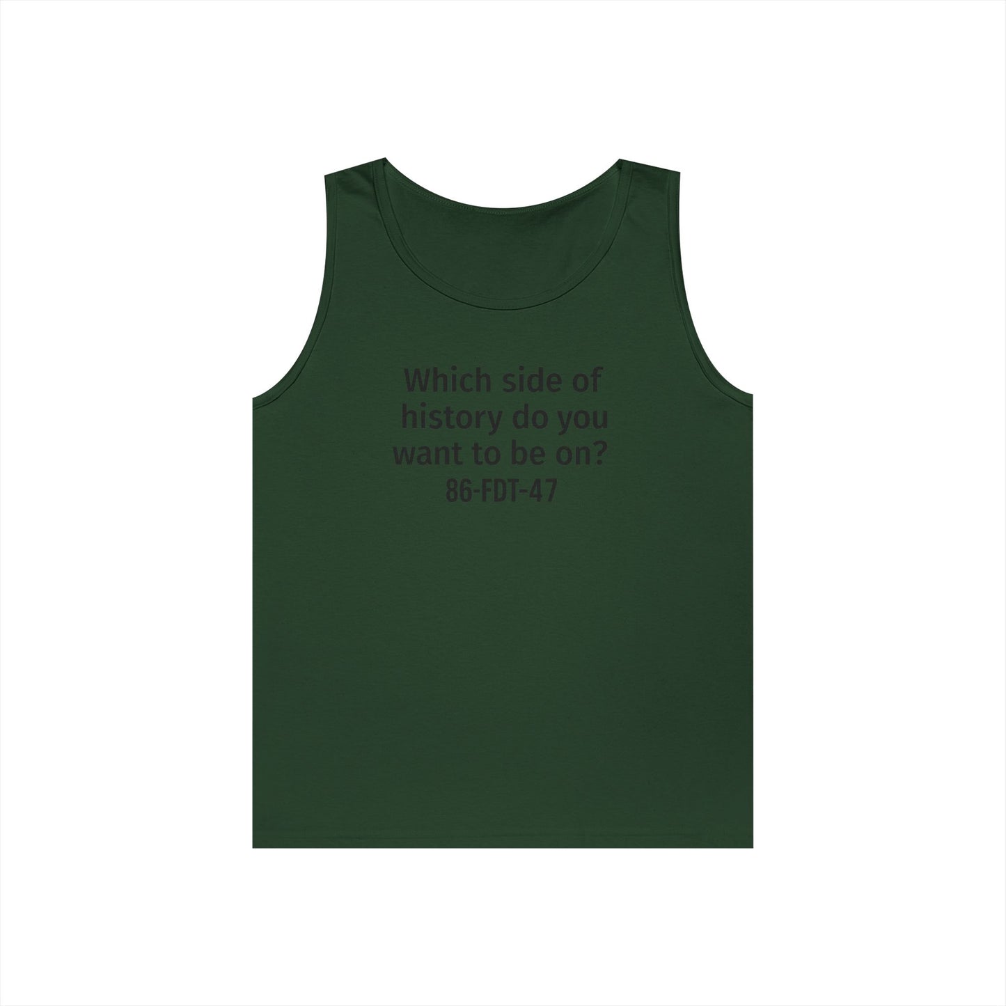 Which side of History?  Unisex Tank Top, Casual Wear, History Lover's Gift, Affirmation Shirt, Summer Fashion, Thought-Provoking Apparel