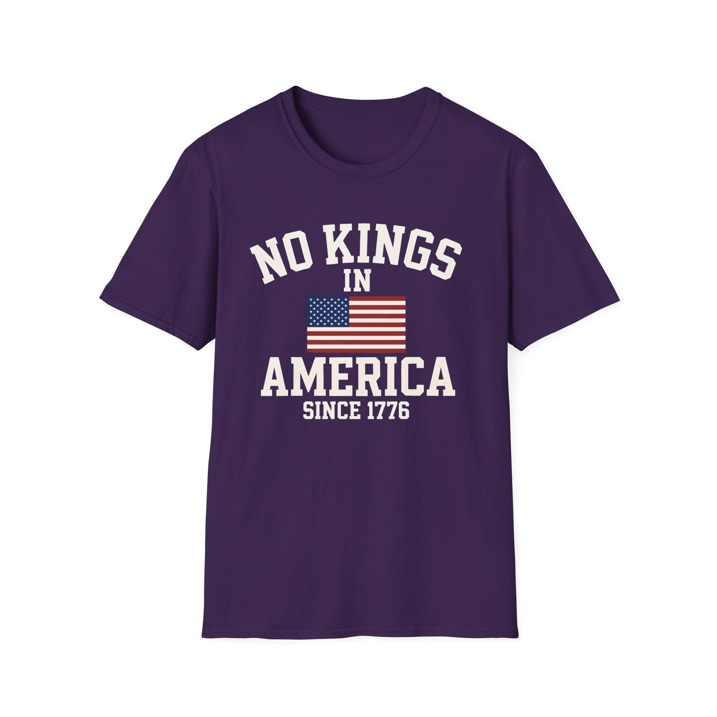 No Kings T-Shirt: No Kings in America Design, Patriotic Tee, Casual Wear, 4th of July Gift, Independence Day Shirt, Political [...]