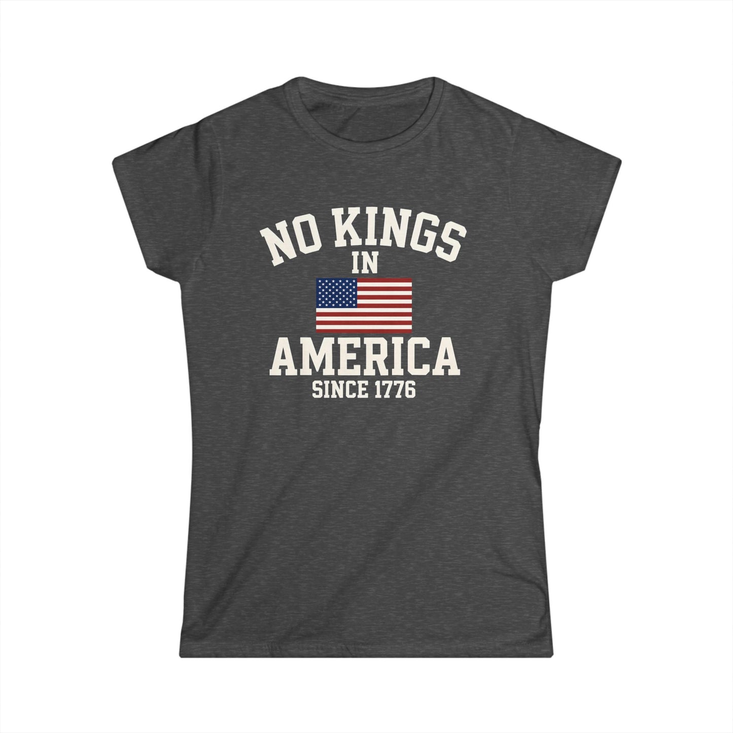 No Kings Ladies fit Tee - No Kings in America since 1776, American Pride Shirt, Independence Day Tee, Gift for History Buffs, [...]