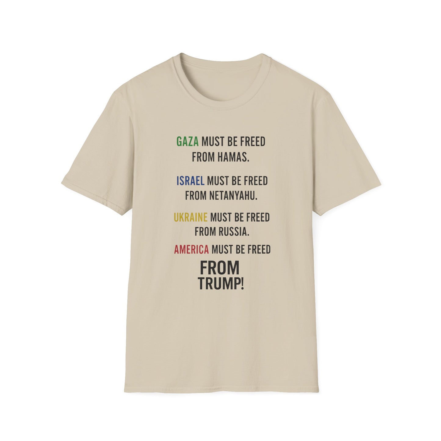 Protest Statement T-Shirt | Graphic Tee for Activists | Unisex Softstyle Shirt | Comfortable Casual Wear | Social Justice Fashion | [...]