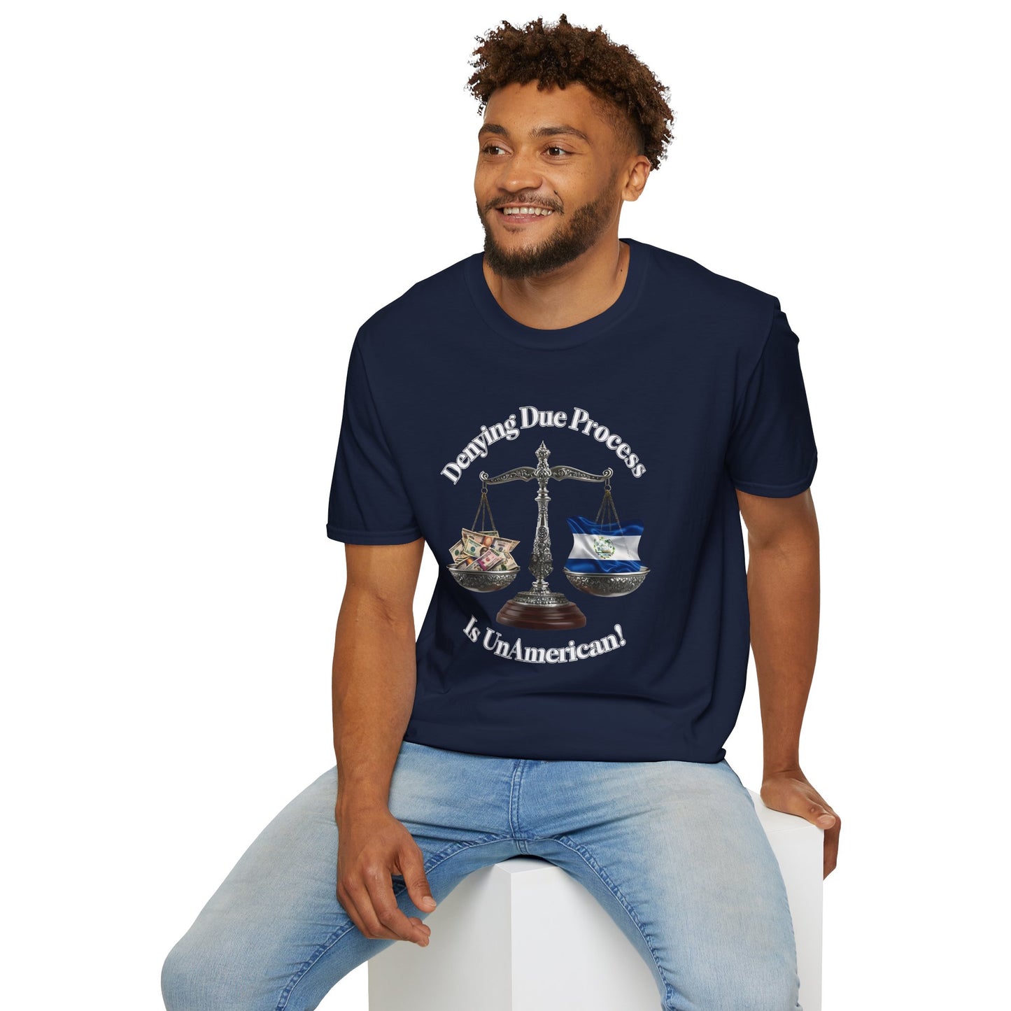 Justice T-Shirt - 'Denying Due Process Is UnAmerican' Graphic Tee, Political Apparel, Gift for Activists, Casual Wear, Statement Shirt